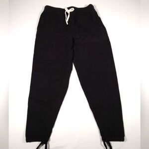 ESNTLS Wool Cashmere Blend Black Small Joggers Sweatpants